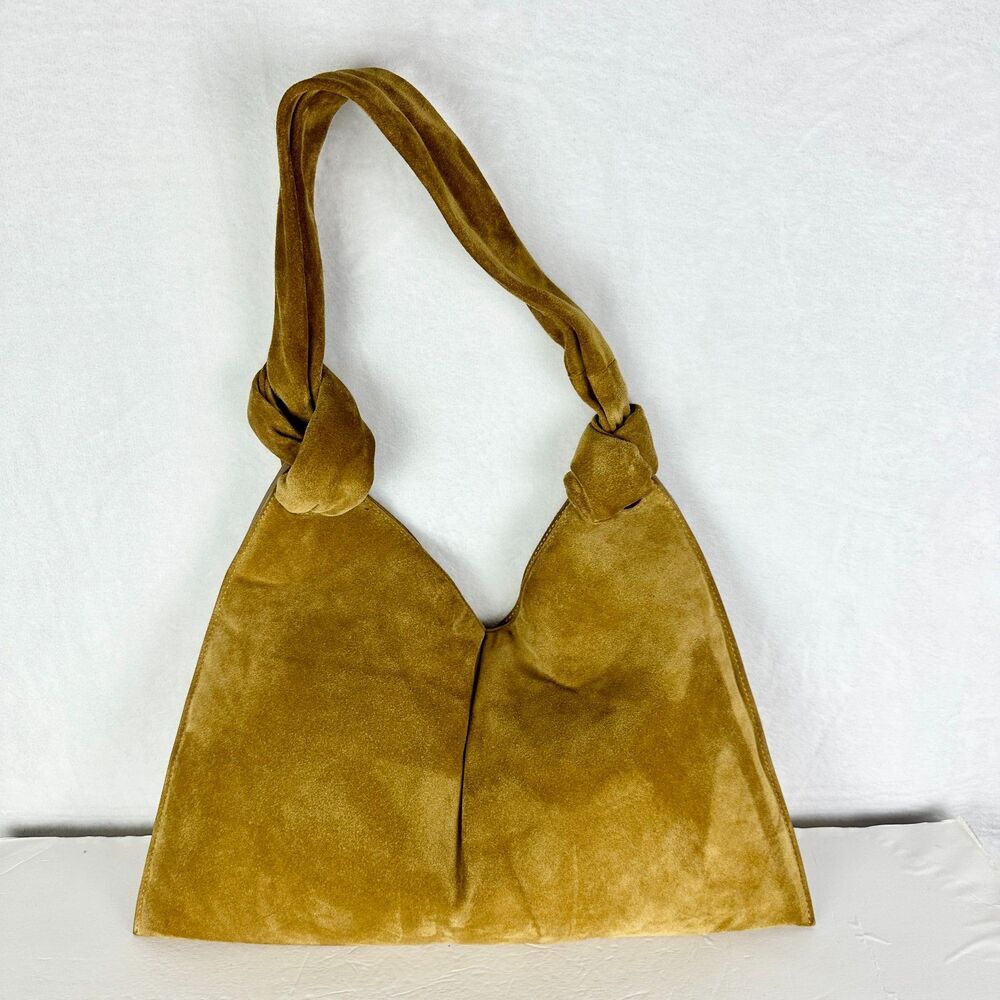 Little Liffner Knot Bag Suede Hobo Tan Minimalist Classic